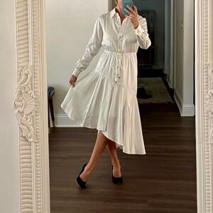 Mayson White Long Sleeve Dress
